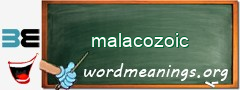 WordMeaning blackboard for malacozoic